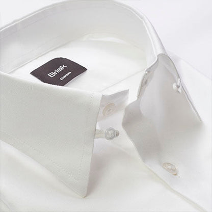 WHITE TAB COLLAR SHIRT - SALE