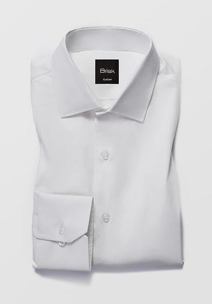 PEARL WHITE STRETCH SHIRT - SALE