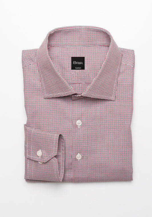 Red & Green Mini Houndstooth Shirt - Sale