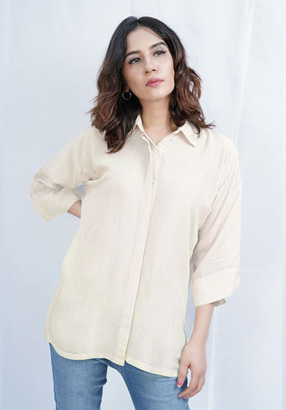 NEUTRAL VISCOSE SHIRT