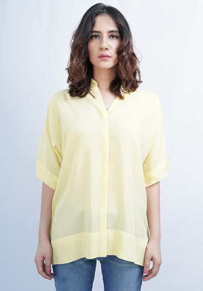 LIME VISCOSE SHIRT