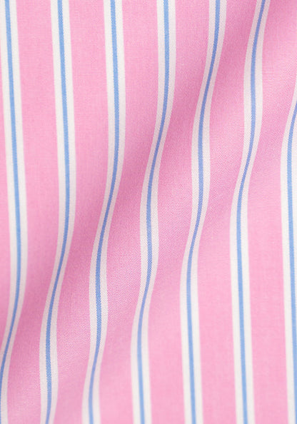 Blue On Pink Wide Stripes