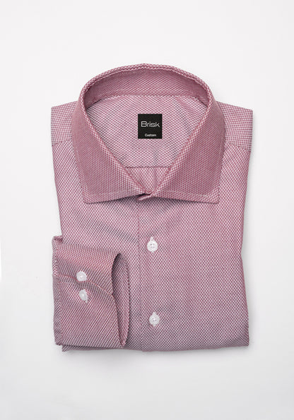 Burgundy Diamond Structured Shirt - Wrinkle Resistant - Sale