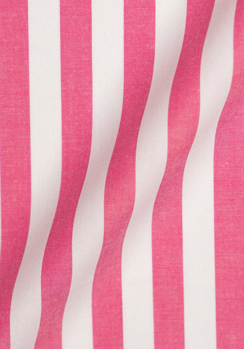 Crisp Fuchsia Bold Stripes
