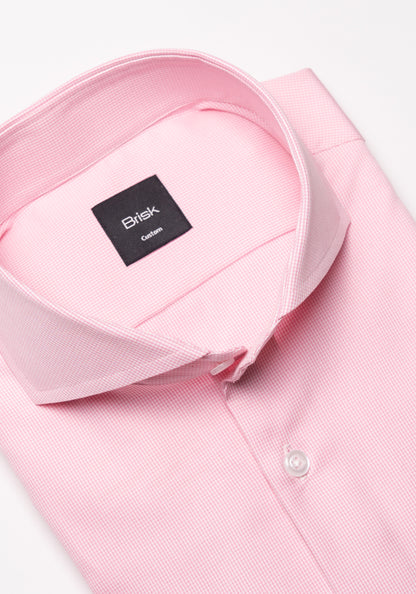 Egyptian Pink Houndstooth Shirt - Wrinkle Resistant