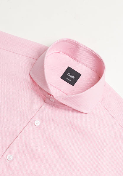 Egyptian Pink Houndstooth Shirt - Wrinkle Resistant