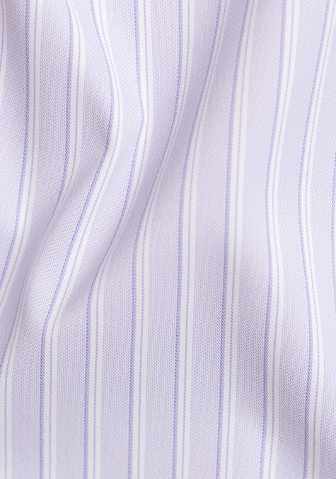 Lavender Performance Stretch Stripes - Wrinkle Free