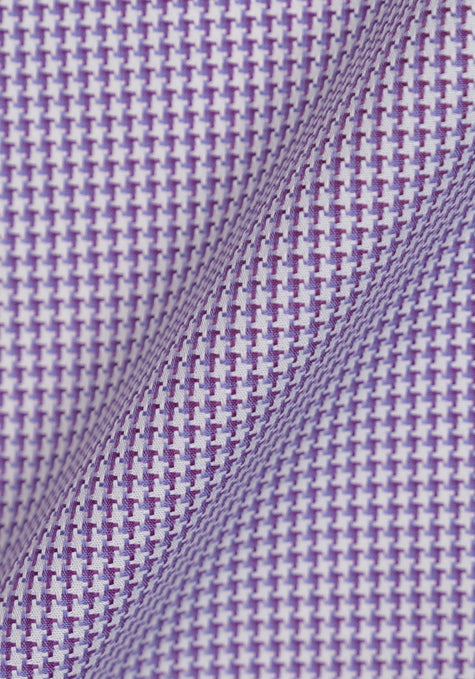 Mauve Structured Houndstooth