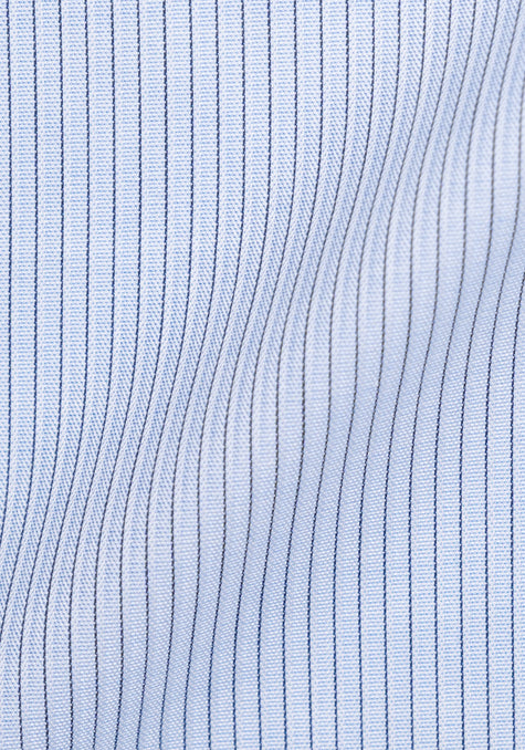 Black On Sky Blue Structured Stretch Stripes