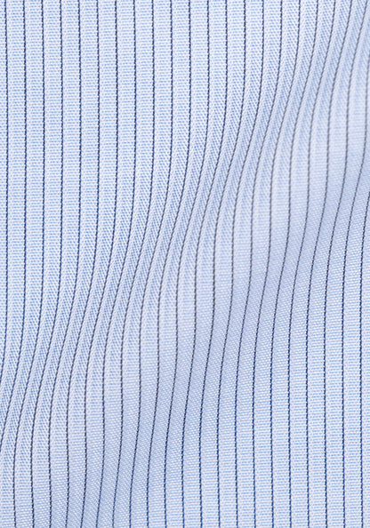 Black On Sky Blue Structured Stretch Stripes