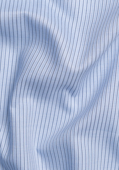 Black On Sky Blue Structured Stretch Stripes