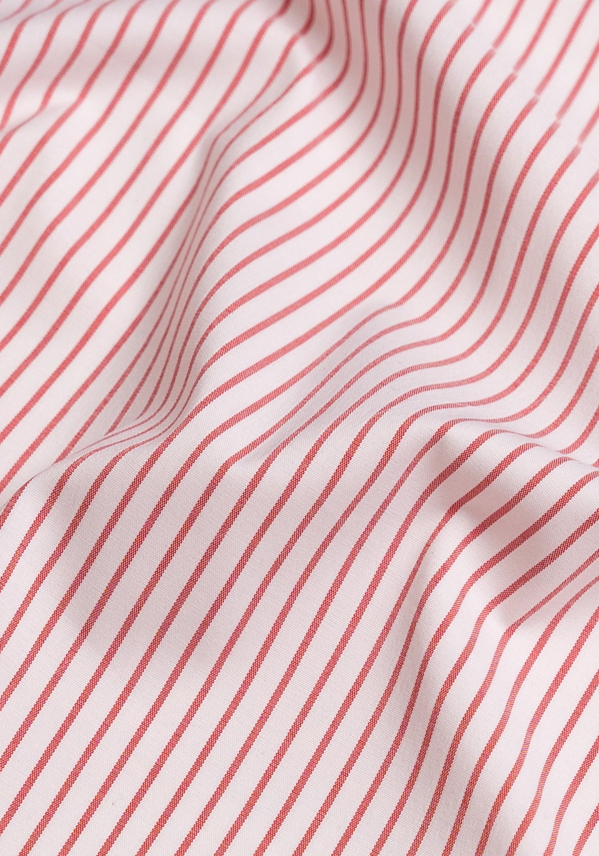 Pale Red Stretch Pencil Stripes