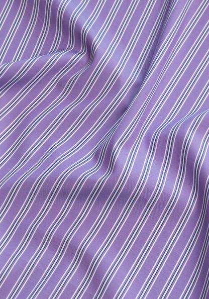 Purple Blue Wide Stripes - Wrinkle Resistant