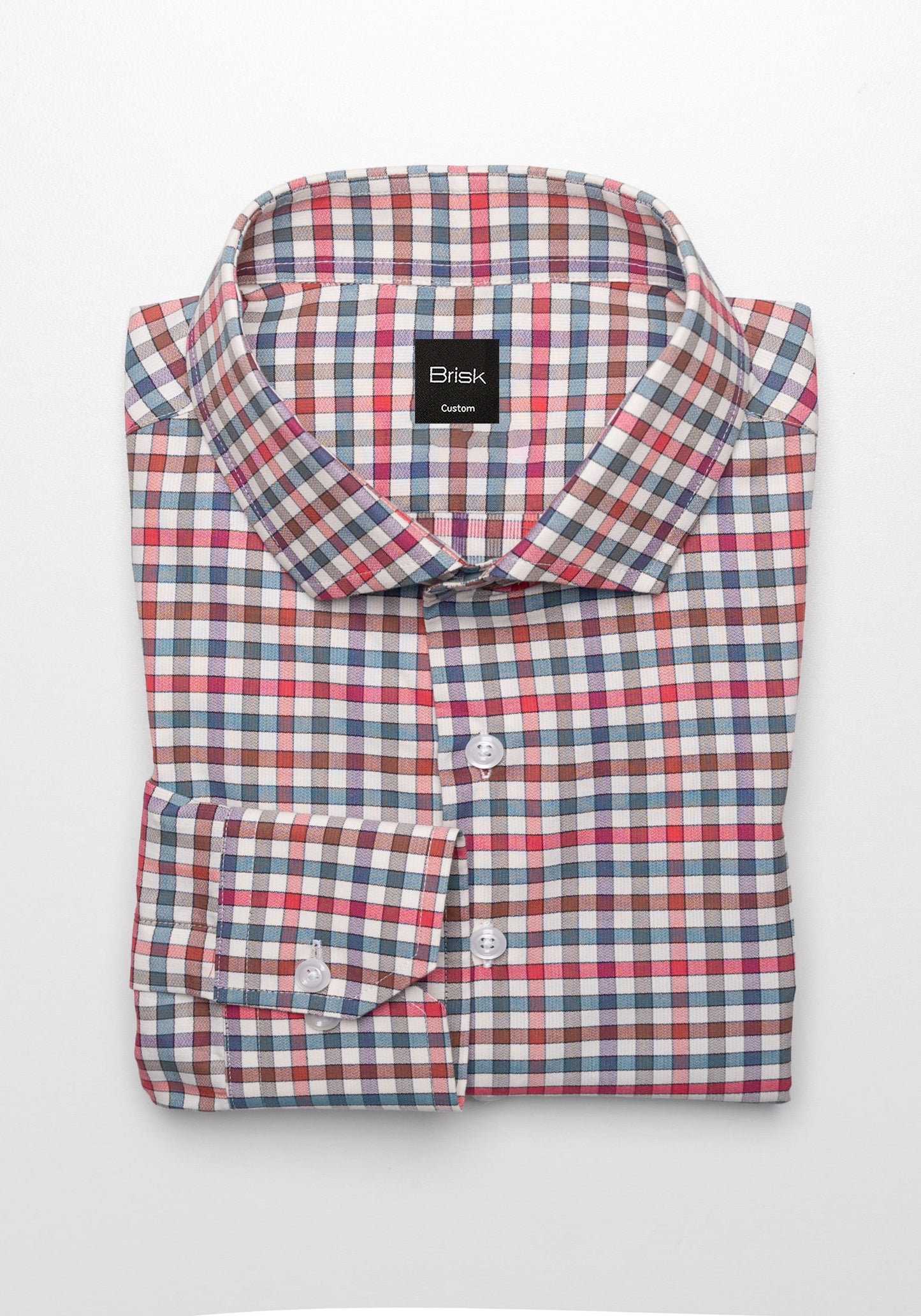 Multi Gingham Brushed Cotton Shirt - Sale