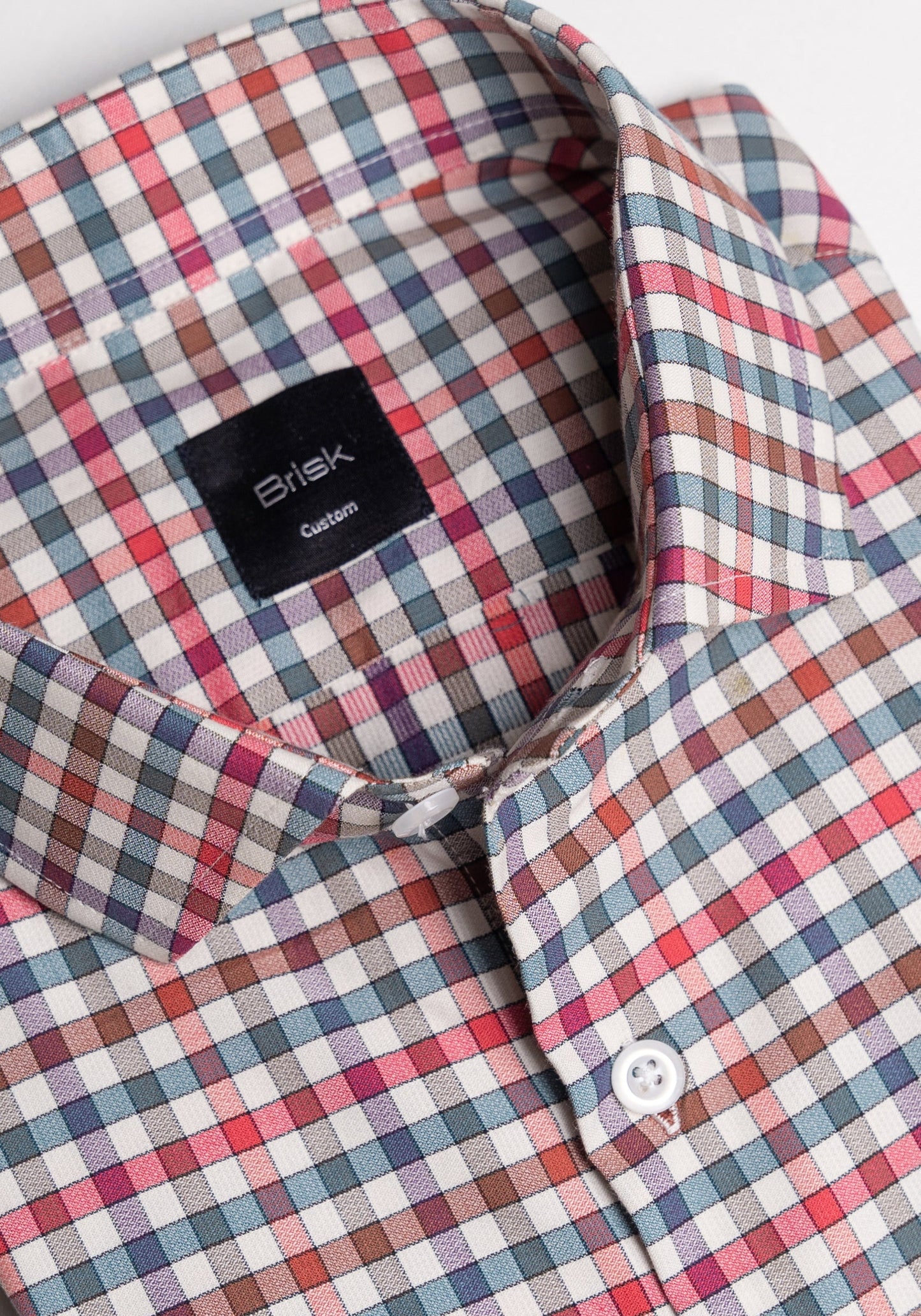 Multi Gingham Brushed Cotton Shirt - Sale