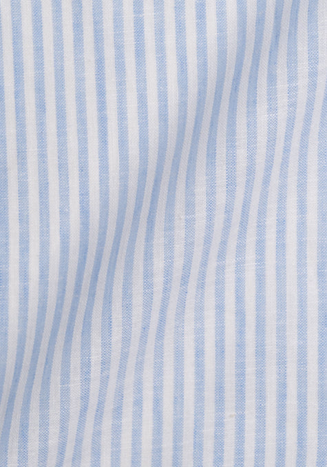 Soft Sky Linen Stripes