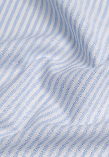 Soft Sky Linen Stripes