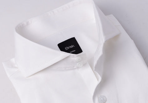 WHITE OXFORD SHIRT - HIGH CUT AWAY EXTREME COLLAR - SALE