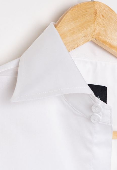 EGYPTIAN WHITE TWILL CLASSIC HIGH COLLAR - FRENCH CUFFS - SALE