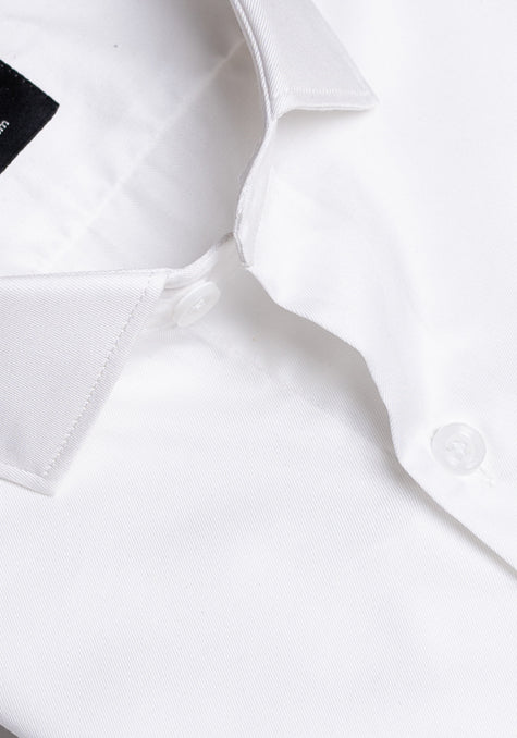 WHITE EGYPTIAN TWILL SHIRT - SALE