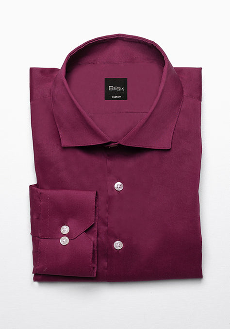 BURGUNDY STRETCH SHIRT - SALE