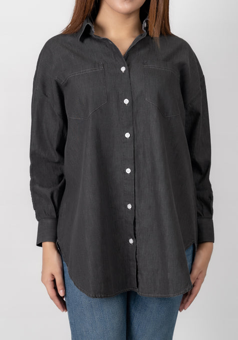 Denim Black Shirt